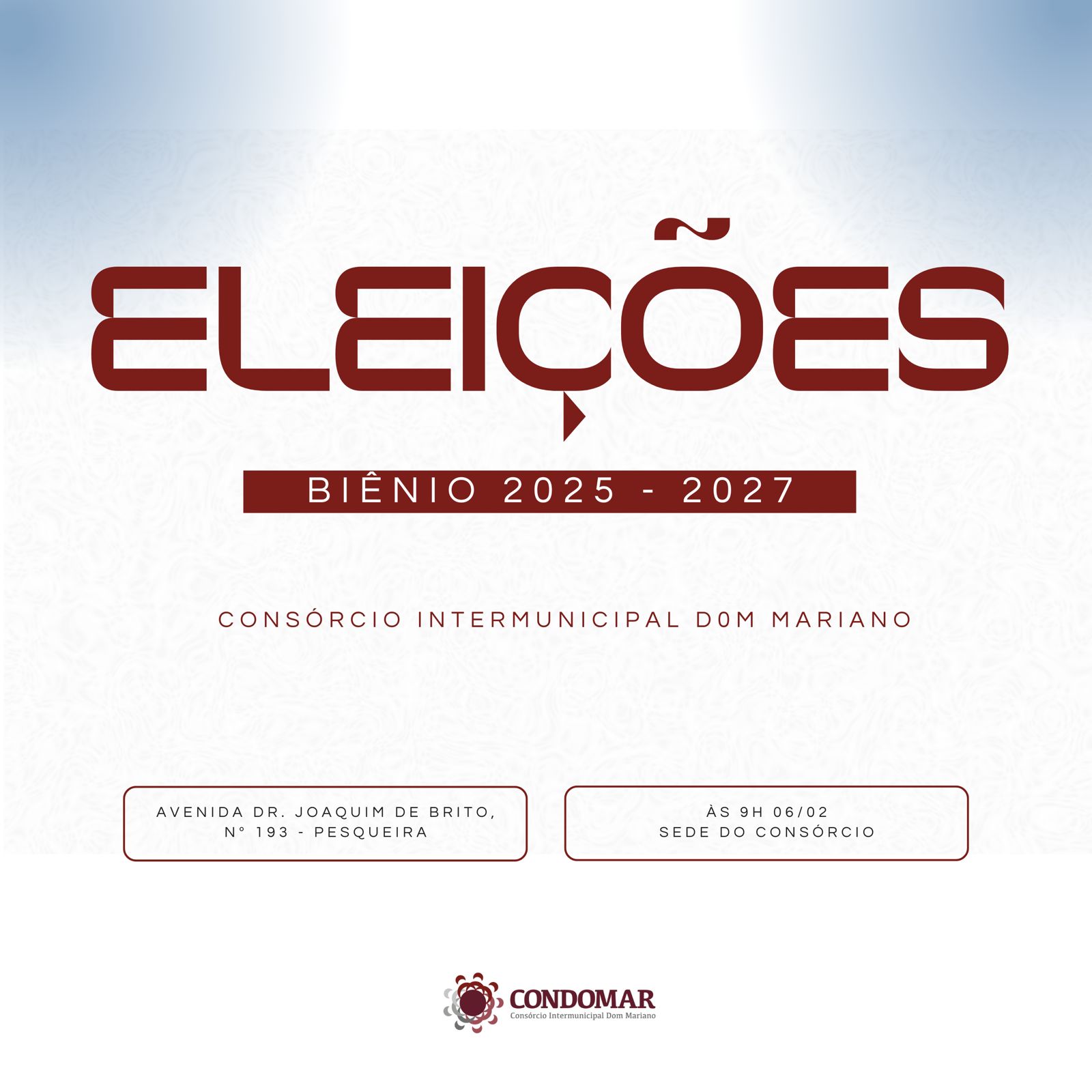 Assembleia de eleição da Diretoria Executiva do CONDOMAR